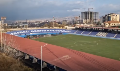 Xankəndi şəhər stadionunun son vəziyyəti - VİDEO