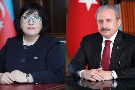 Milli Məclisin sədri türkiyəli həmkarı ilə telefonla danışıb