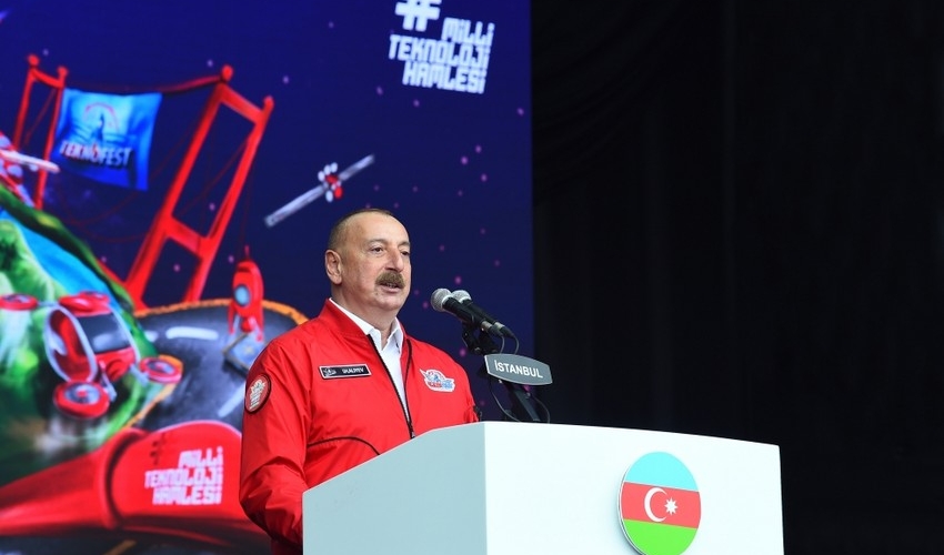 Prezident İlham Əliyevin “TEKNOFEST”də çıxışı Türkiyə mediasında geniş işıqlandırılıb