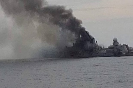 Эхолокационные снимки затонувшего крейсера «Москва»-