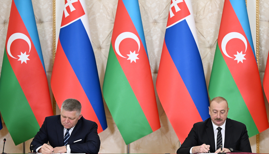 В Баку подписаны азербайджано-словацкие документы - ФОТО