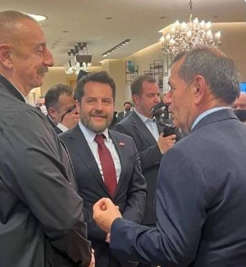 İlham Əliyev “Qalatasaray”ın prezidenti ilə görüşdü