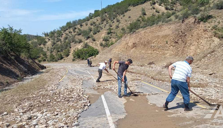 İsmayıllı yolundakı son vəziyyət açıqlandı - FOTO