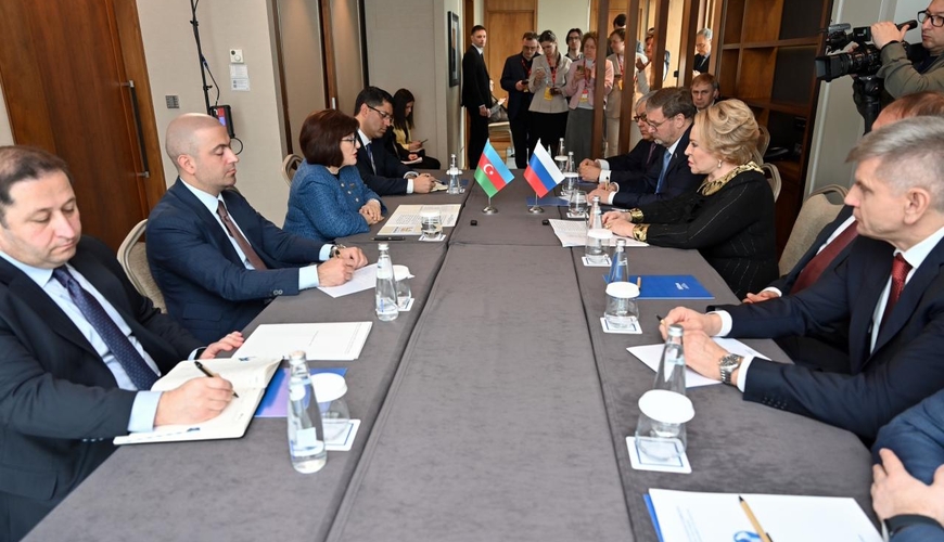 Sahibə Qafarova və Valentina Matviyenko bu məsələlərdən danışdı