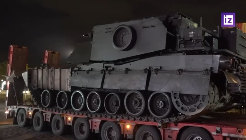 Rusiya qənimət götürdüyü Abrams tankının görünrülərini yaydı - VİDEO