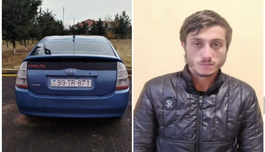 Narkotikin təsiri altında olan sürücü və iki sərnişini tutuldu - VİDEO