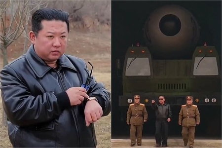 Kim Çen In yeni ballistik raketi ilə klip çəkdi
