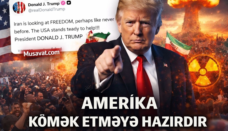Trampdan İranla bağlı şifrəli paylaşım: 