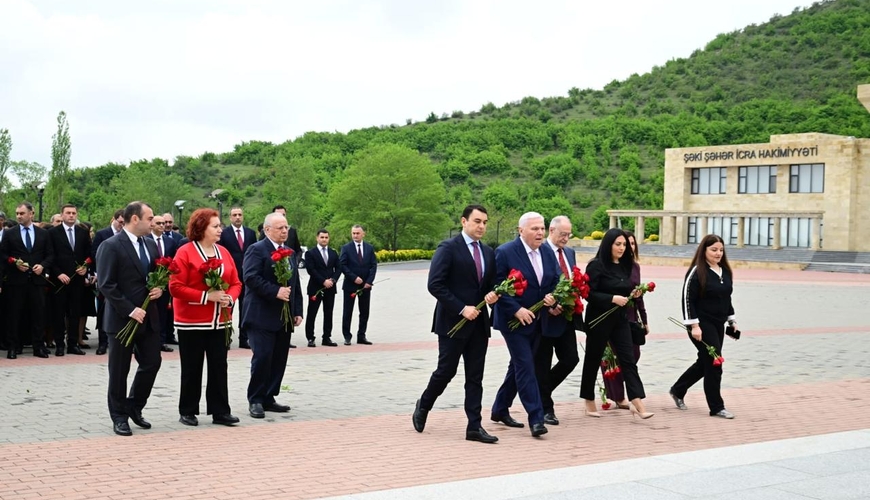 Şəkidə “Ümummilli Lider Heydər Əliyev və Azərbaycanın mədəniyyət dəyərləri” mövzusunda tədbir keçirildi - FOTOLAR