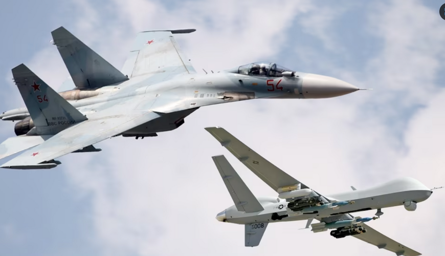 NƏHAYƏT! Putin ABŞ-a ilk atəşi açdı: ruslar Amerika dronunu vurdu, SKANDAL... - “Ana Xəbər”