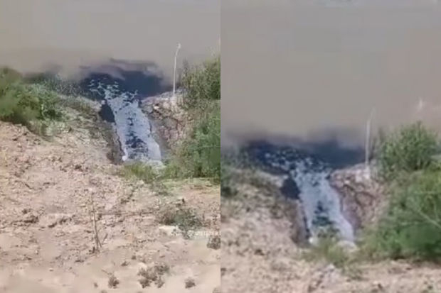 Şirvan şəhərinin kanalizasiyası Kür çayına axıdılır - VİDEO