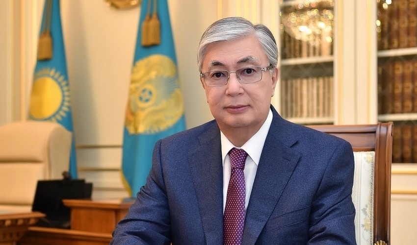 Qazaxıstan Prezidenti Kasım-Jomart Tokayev Azərbaycana səfərə gəlib