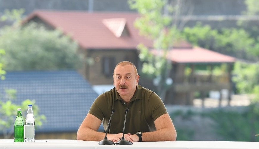 Prezident İlham Əliyev Laçından mühüm mesajlar verdi - FOTOLAR, VİDEO