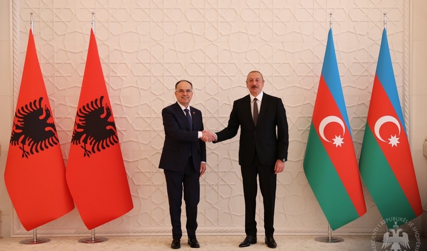 Albaniya Prezidenti Bakıda səmimi qəbula görə Azərbaycan Prezidentinə minnətdarlığını bildirib