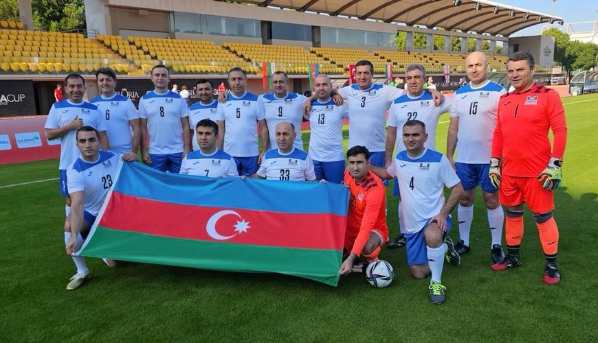Milli Məclisin futbol komandası beynəlxalq turnirdə bürünc medal qazanıb-FOTO