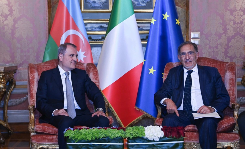 Ceyhun Bayramov İtaliya Senatının Sədri ilə görüşüb