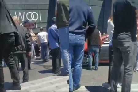 Bakıda “Prius” qadın piyadanı vurdu - VİDEO