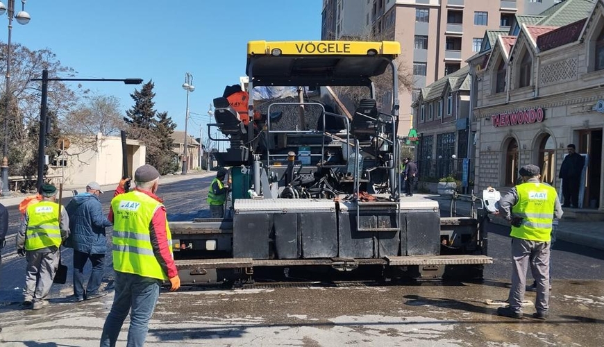 Suraxanıda növbəti küçə asfaltlanır