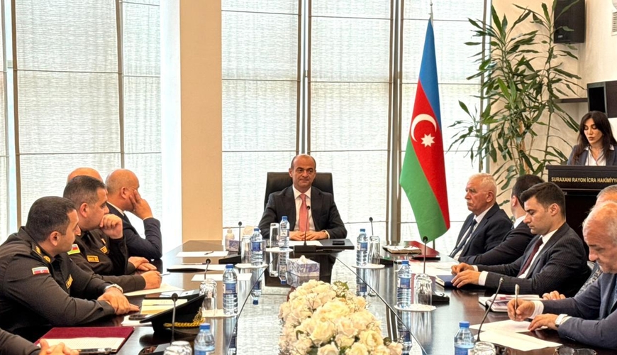 Suraxanıda müşavirə keçirildi - FOTOLAR