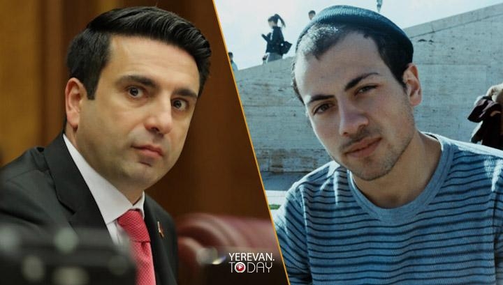 Paşinyanın oğlu danışdı, Alen Simonyan pis vəziyyətə qaldı