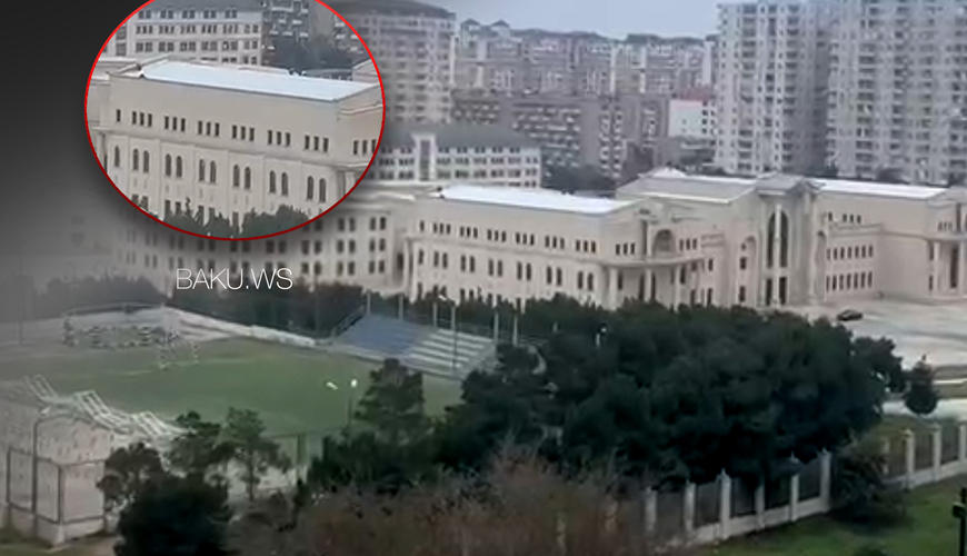 DSX Akademiyasının inzibati binasında baş verən yanğının fəsadları aradan qaldırılıb - VİDEO