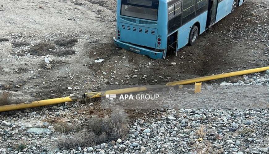 Ordubadda avtobus qaz xəttinə çırpıldı, qaz təchizatı dayandırıldı