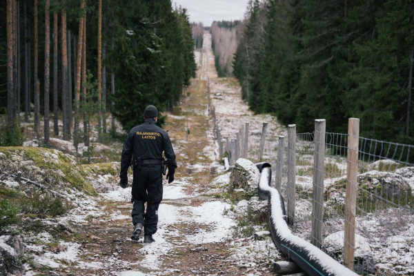 Финны ставят забор у самой границы с Россией