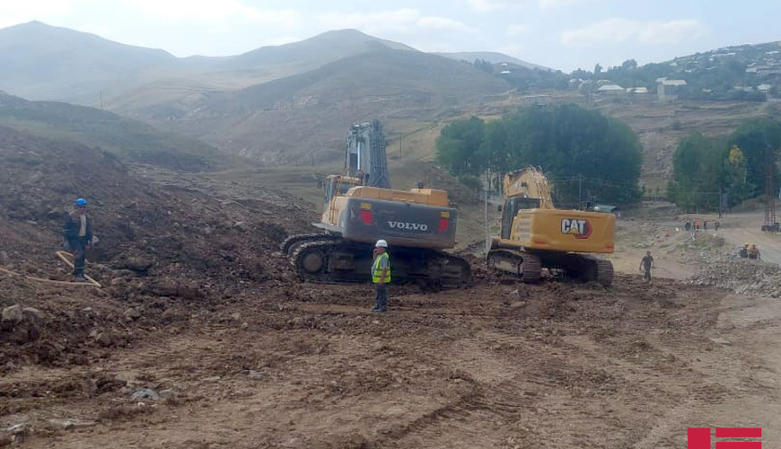 Azərbaycanda dəhşətli UÇQUN- 4 kəndin yolu bağlandı