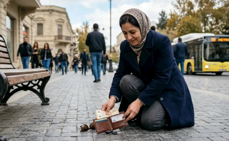 Küçədən tapılan dəyərli əşya kimindir? — 