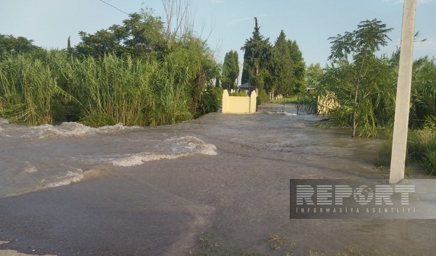 SON DƏQİQƏ! Yuxarı Qarabağ kanalında bənd uçdu, kəndləri su basdı - VİDEO
