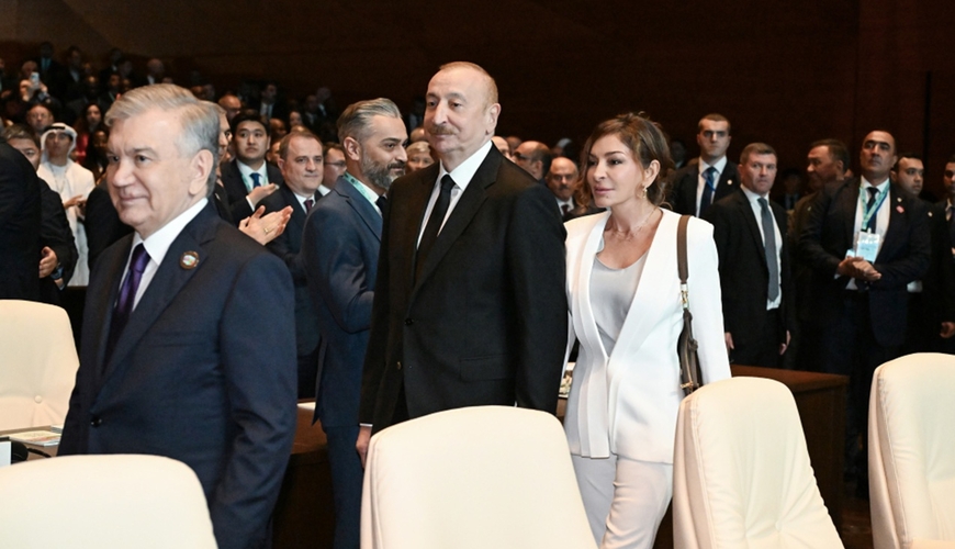İlham Əliyevlə xanımının tədbirdən FOTOLARI
