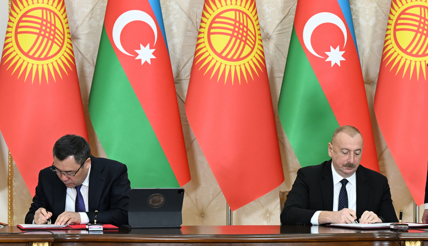Азербайджан и Кыргызстан подписали 18 документов - ФОТО