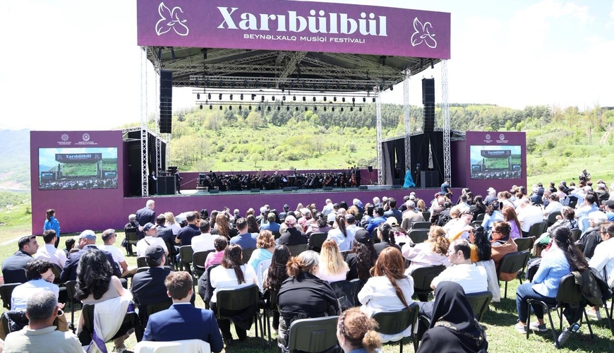 Şuşada “Xarıbülbül” Beynəlxalq Musiqi Festivalı başladı - FOTOLAR