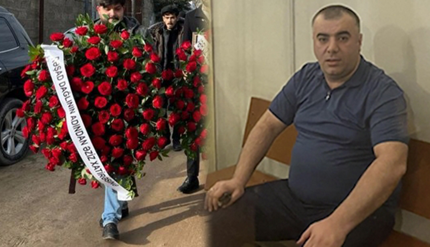 Rəşad Dağlı Kərimin dəfninə əklil göndərdi- Foto