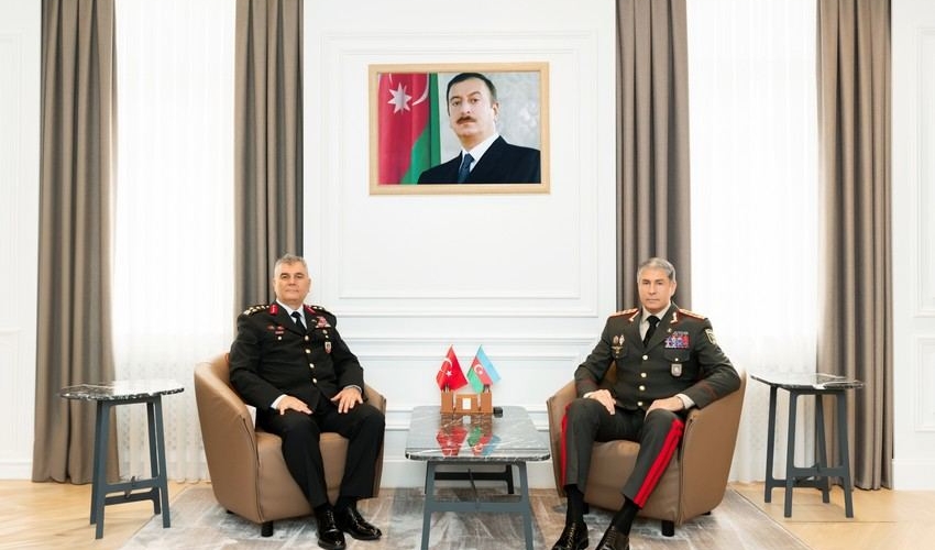 Nazir Vilayət Eyvazov Türkiyə generalı ilə görüşdü - FOTO