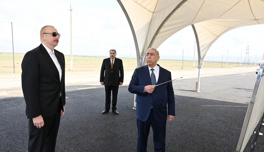 Ильхам Алиев посетил Гаджигабульский район - ФОТО
