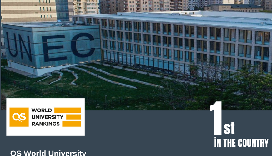 UNEC QS Dünya Universitetlər Reytinqində ölkə birincisi oldu
