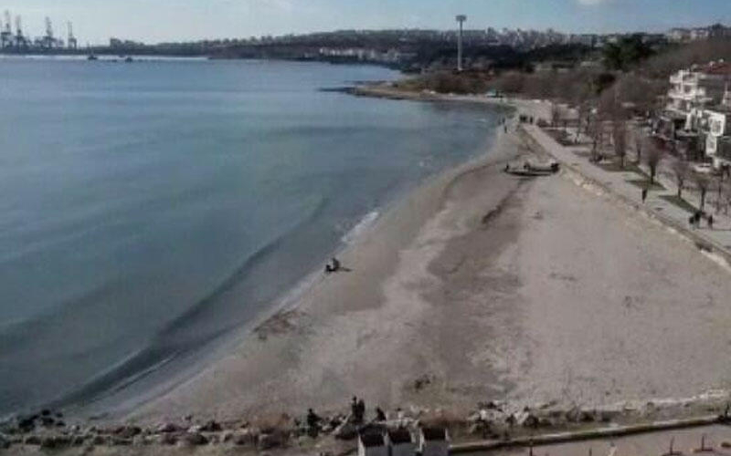 İstanbulda ŞOK OLAY: Mərmərə dənizi 25 metr geri çəkildi - VİDEO