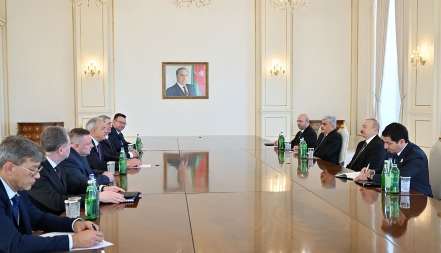 İlham Əliyev İqor Sergeyenkonu QƏBUL ETDİ