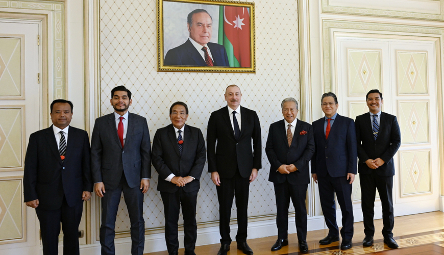Ильхам Алиев принял президента Сената Парламента Малайзии