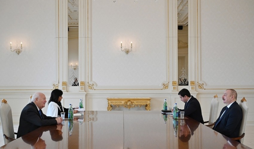 Prezident İlham Əliyev BMT-nin Sivilizasiyalar Alyansının ali nümayəndəsini qəbul edib