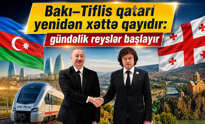 Şad xəbər: Bakı–Tiflis qatarı yenidən xəttə qayıdır - gündəlik reyslər başlayır