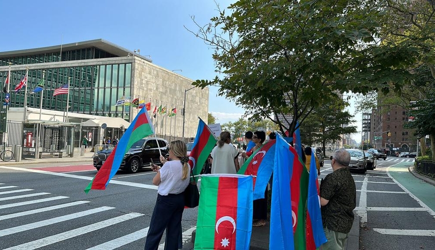 Azərbaycanlıların Nyu-Yorkdakı aksiyasından SON görüntülər-Foto, Video