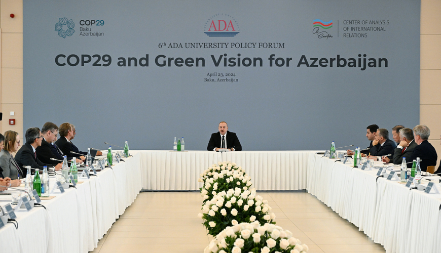 Ильхам Алиев принял участие в Международном форуме «COP29 и зеленое видение для Азербайджана» - ФОТО,ВИДЕО