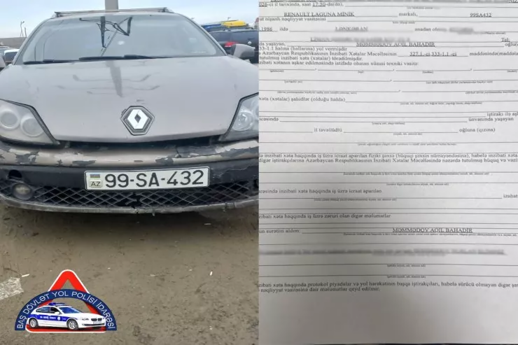 Narkotik çəkib maşın sürən TUTULDU