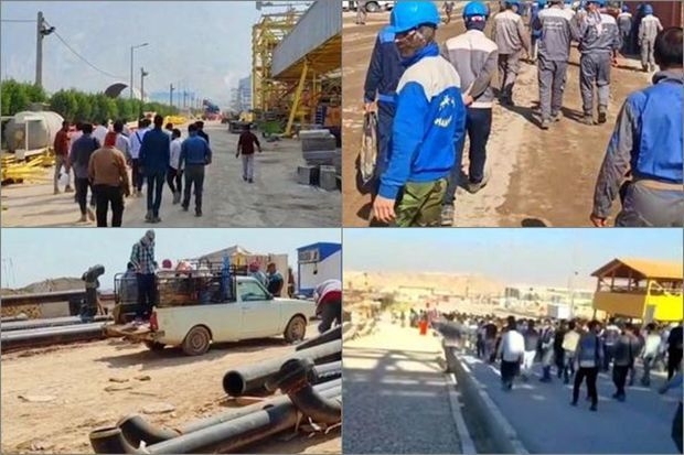 İranda neft şirkəti işçiləri işi dayandırıblar - VİDEO