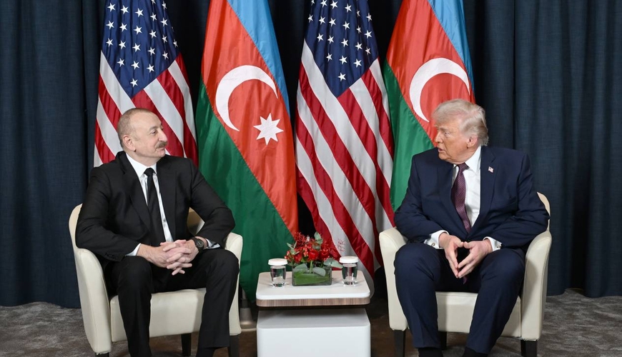 В Давосе состоялась встреча Ильхама Алиева с Дональдом Трампом