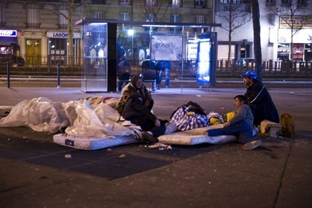 Paris meriyası: paytaxt küçələrində 3641 insan gecələyir