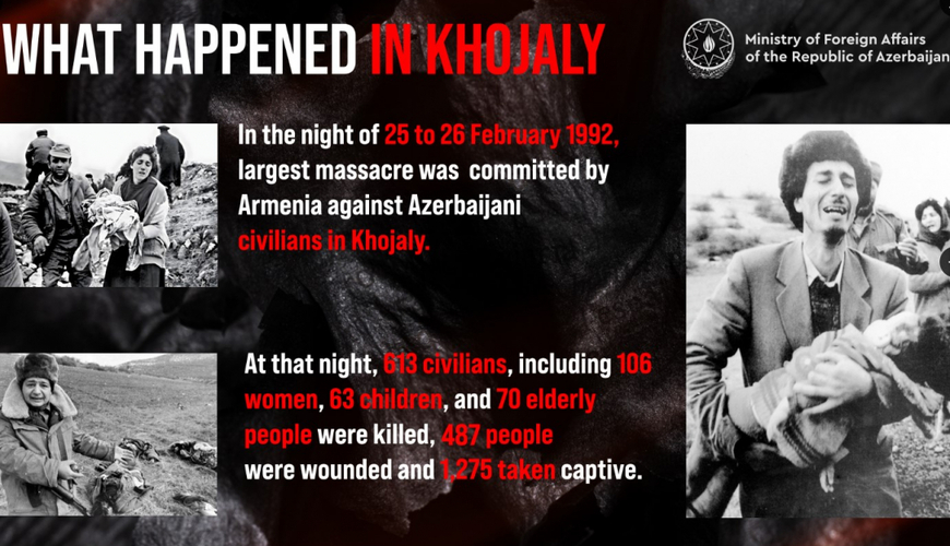 МИД: Ходжалинский геноцид был частью армянской политики этнической чистки - ФОТО,ВИДЕО