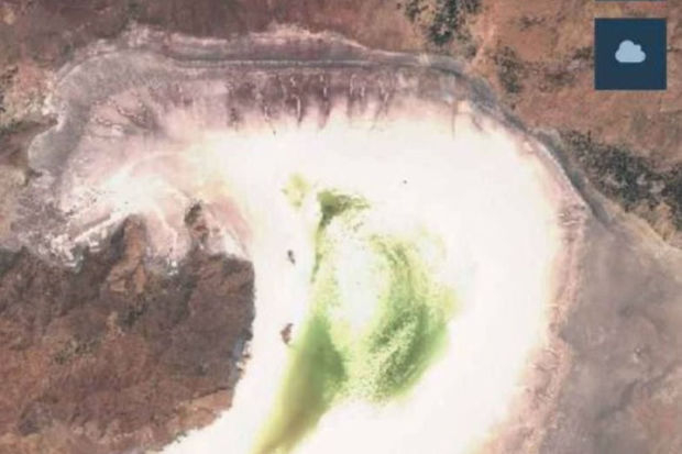 NASA Urmiya gölünün son görüntülərini yayıb - FOTO